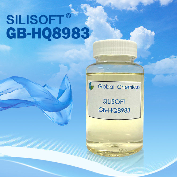 สารอ่อนซิลิโคนแบบนุ่มนุ่ม GB-8983 สําหรับพอลิเอสเตอร์ลูกทุ่งและผ้าผสมของมัน