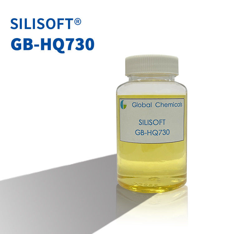 ซิลิโคนสีไหม SILISOFT GB-HQ730 ใช้สําหรับการเสร็จเรียบและนุ่มของเส้นใยธรรมชาติ, ใยสังเคราะห์และผสมของพวกเขา