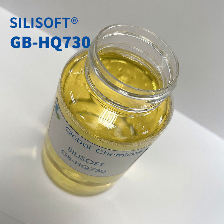 ซิลิโคนสีไหม SILISOFT GB-HQ730 ใช้สําหรับการเสร็จเรียบและนุ่มของเส้นใยธรรมชาติ, ใยสังเคราะห์และผสมของพวกเขา