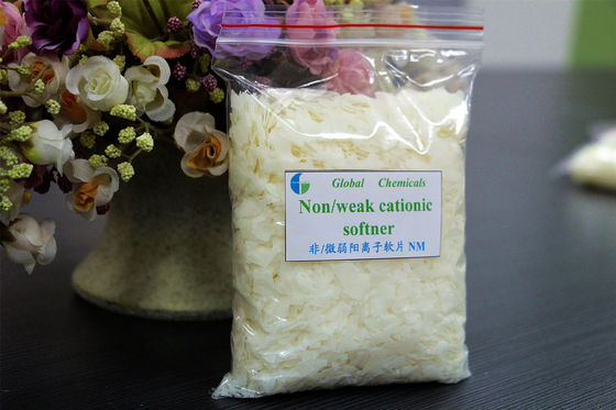 นอนิออนิก / คาโตนิกอ่อนแอ เครื่องอ่อนนุ่มผ้า ผง NM เหลืองน้อย