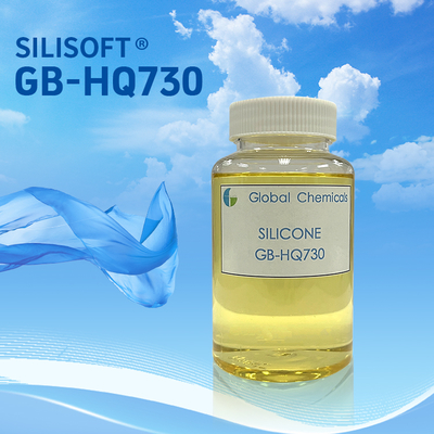 ซิลิโคนสีไหม SILISOFT GB-HQ730 ใช้สําหรับการเสร็จเรียบและนุ่มของเส้นใยธรรมชาติ, ใยสังเคราะห์และผสมของพวกเขา
