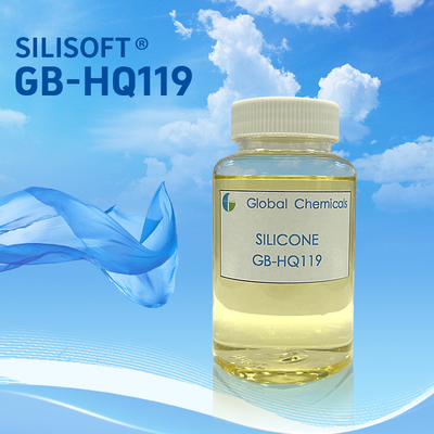 ซิลิโคนไฮโดรฟิลิคความเข้มข้นสูง SILISOFT GB-HQ119 สําหรับการทําปลายมือของผ้าปูและผ้าปูพิมพ์