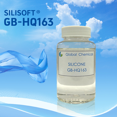 ซิลิโคน SILISOFT GB-HQ163 ชนิดอ่อนนุ่มและละเอียดอ่อน มีคุณสมบัติชอบน้ำ เหลืองน้อยมาก ไม่ส่งผลกระทบต่อความขาวและเฉดสีของผ้า