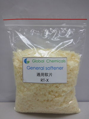 สีเหลืองเปียก บ้านทํานุ่ม Cationic ทํานุ่ม flakes RT-X โหลดในน้ําร้อน
