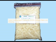 สารทําความเรียบร้อยทอ Textile Hydrophilic Anionic Softener Flakes สีเหลืองน้อย
